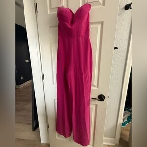 NWT Dress the Population Pink Jumpsuit